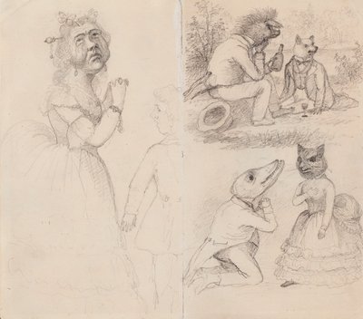 風刺画 作： Ferdinand von Wright