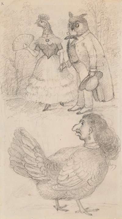 風刺画 作： Ferdinand von Wright