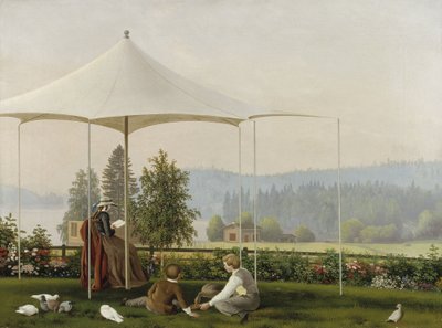 ハミナラハティの庭にて 作： Ferdinand von Wright