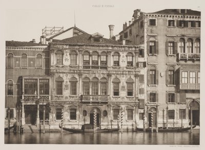 グリマーニ宮殿、大運河、1891年 作： Ferdinando Ongania
