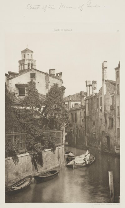 神の家の通り 作： Ferdinando Ongania