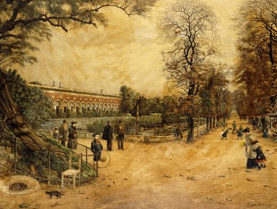 リュクサンブール公園、パリ、1904 作： Fernand Auguste Besnier