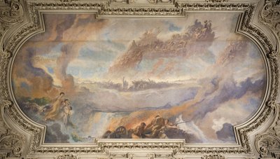フランス革命（中央天井）、1906年から1911年の間（キャンバスに油彩） 作： Fernand Cormon