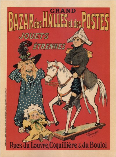 グランドバザールデハレエデポステ、1899年 作： Fernand Fernel