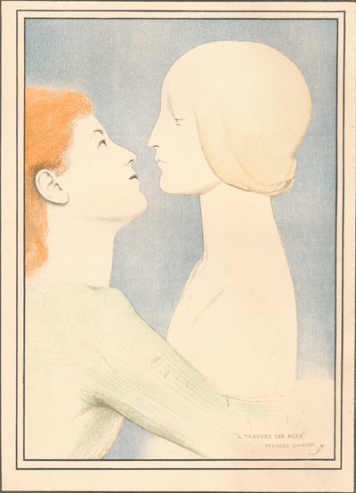Travers Les Ages、c1895 作： Fernand Khnopff