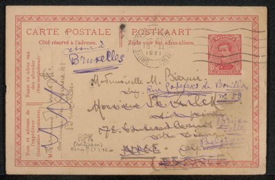 Postkarte an Maria Biermé 作： フェルナン・クノフフ