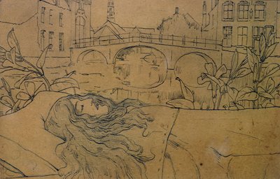 ブルージュ、死 作： Fernand Khnopff