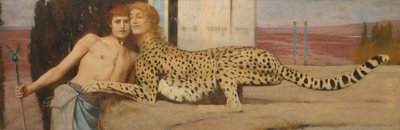 カレス、1896 作： Fernand Khnopff