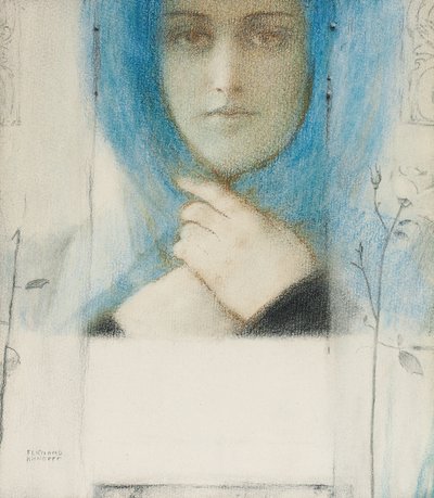 クレマチス、1914年頃 作： Fernand Khnopff