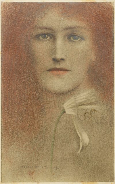 Diffidence、1893 作： Fernand Khnopff