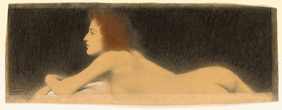 研究番号、1910年頃 作： Fernand Khnopff