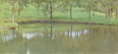 Fosset;まだ水、1894年頃 作： Fernand Khnopff