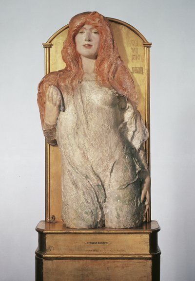 ニンフの半身像（「ヴィヴィアン」） 作： Fernand Khnopff