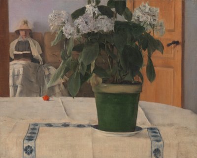 アジサイ、1884 作： Fernand Khnopff