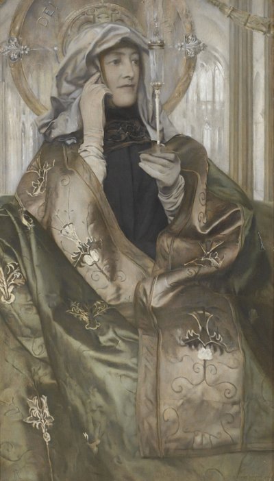 お香、1898 作： Fernand Khnopff