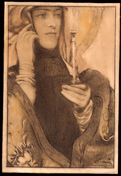お香、1917 作： Fernand Khnopff