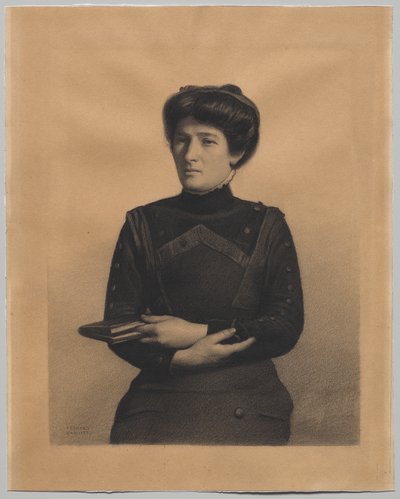 ジュール・リカール夫人の肖像、旧姓オーガスティン・ブルトー 作： Fernand Khnopff