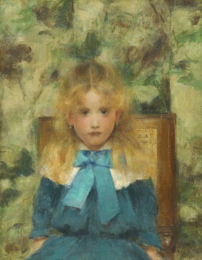 マドモアゼルファンデルヘクトの肖像、1883年。 作： Fernand Khnopff