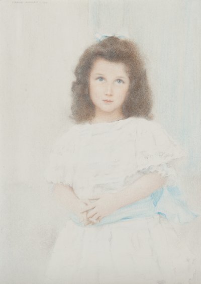 ランバート銀行の創設者の娘、1907年のルネランバートドロスチャイルドの肖像 作： Fernand Khnopff