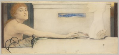 供物、1891 作： Fernand Khnopff