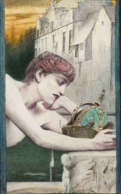 死んだ都市。ジョルジュ・ローデンバッハ、1889年。 作： Fernand Khnopff