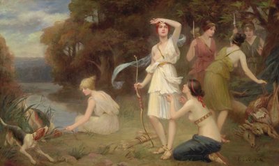 ダイアナと彼女の狩猟乙女 作： Fernand Le Quesne