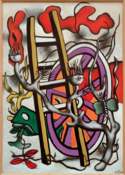 自転車の上の蝶 作： Fernand Leger
