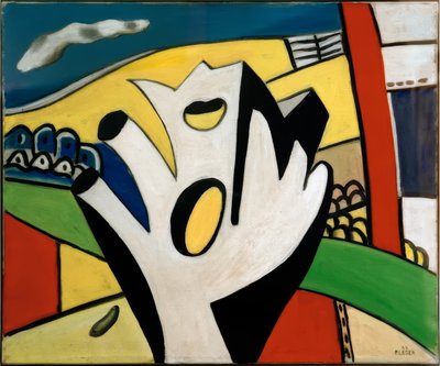 白い雌鶏 作： Fernand Leger
