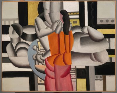 三人の女性と静物画（昼食） 作： Fernand Leger