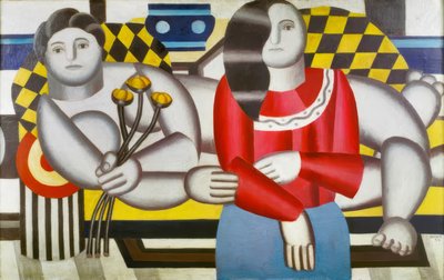 「花を持つ女性」 作： Fernand Leger