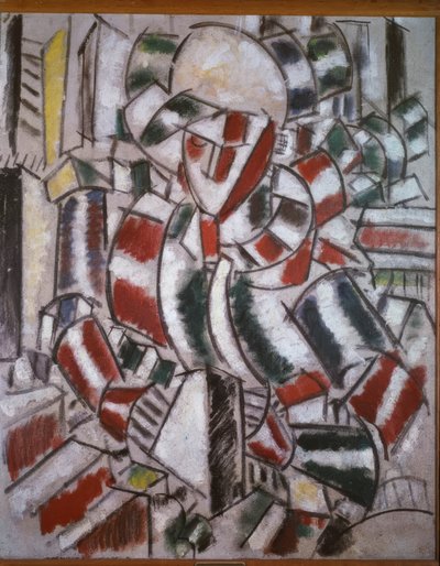 赤と緑の女性 作： Fernand Leger