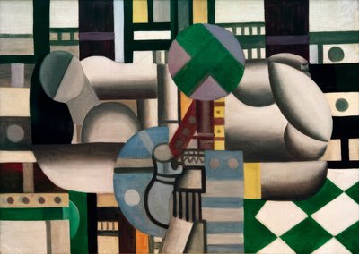 女性と静物画 作： Fernand Leger