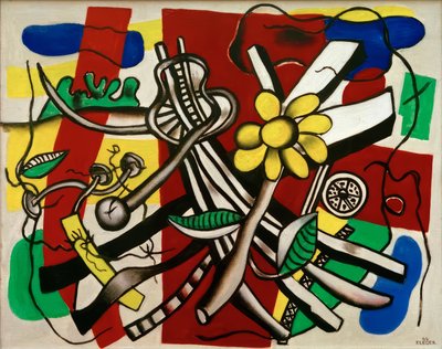 黄色い花 作： Fernand Leger