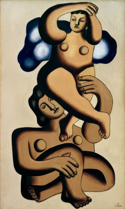 2羽のオウムのコンポスト（研究） 作： Fernand Leger