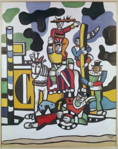 5人の道化師による作曲 作： Fernand Leger