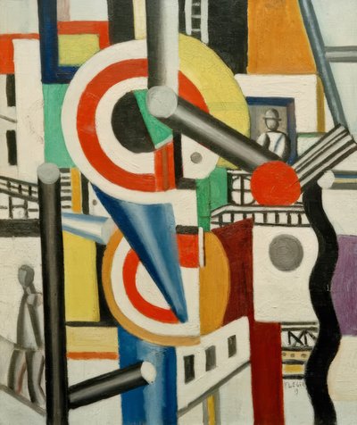 街の二枚皿 作： Fernand Leger