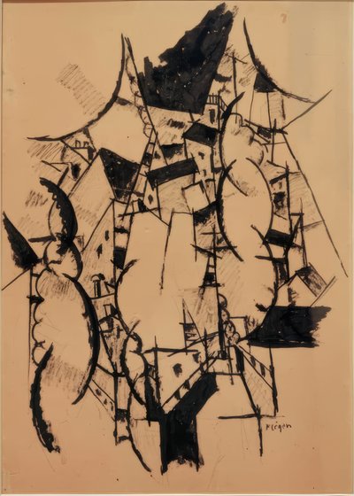 屋根の上の煙 作： Fernand Leger