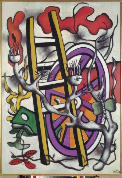 蝶 作： Fernand Leger