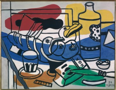 三つの果物のある静物画 作： Fernand Leger