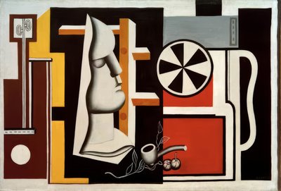 石膏マスクの静物画 作： Fernand Leger