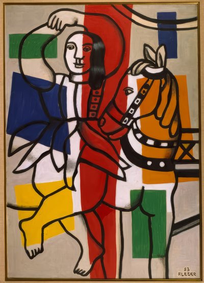 馬と踊る女性 作： Fernand Leger
