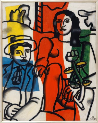 風景の中の二人の恋人たち 作： Fernand Leger
