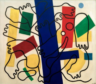 2人の曲芸師（ダイバー） 作： Fernand Leger
