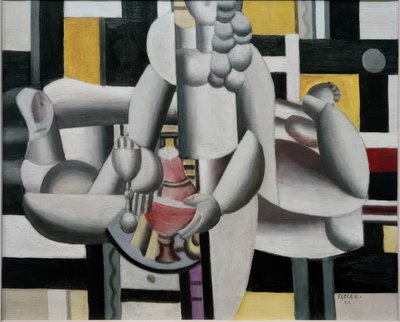 二人の女性と静物画 作： Fernand Leger