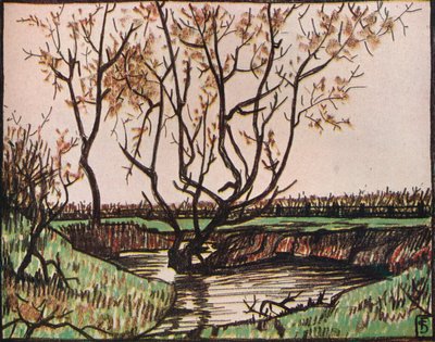 「ストリーム」、c1919 作： Fernand Scouflaire