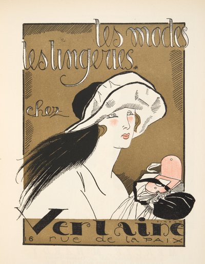 Gazette de Bon TonのパブからのVerlaineの広告。 1920（印刷ステンシル） 作： Fernand Siméon