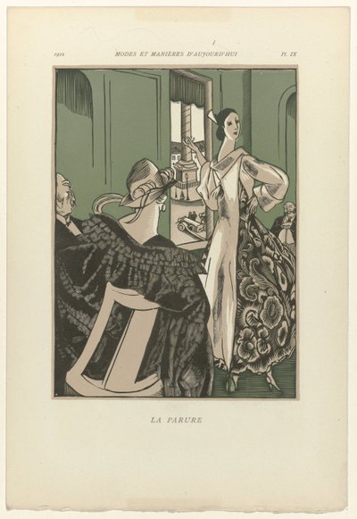 今日のファッションとマナー、1922 年、Pl. 9: 装飾品 作： Fernand Siméon