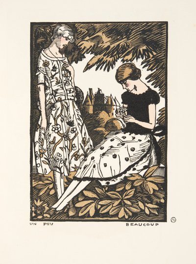 ファッションプレートのコレクションからのリトル、ロット、1920（ステンシルプリント） 作： Fernand Siméon