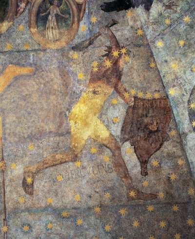黄道帯のドーム、ヘラクレスの詳細、1485 作： Fernando Gallego