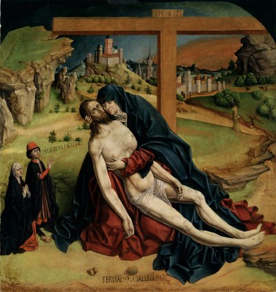 ピエタ、1465-1470 作： Fernando Gallego